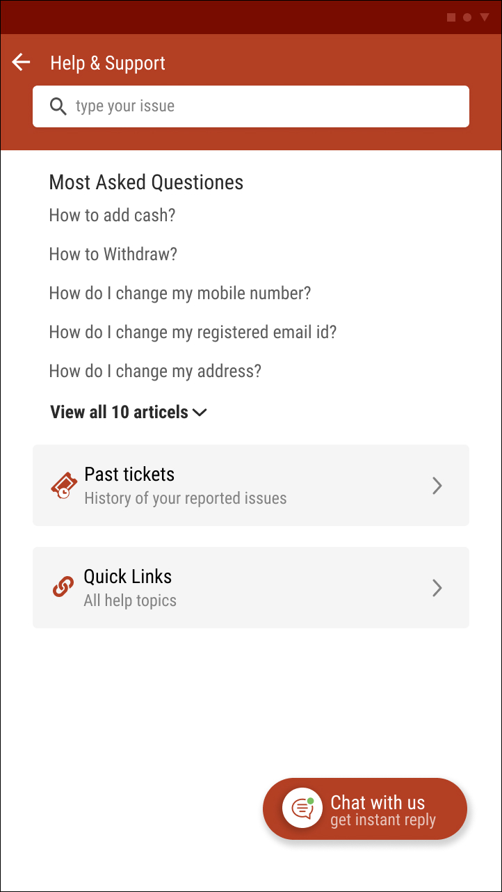 Chat initiation option 2