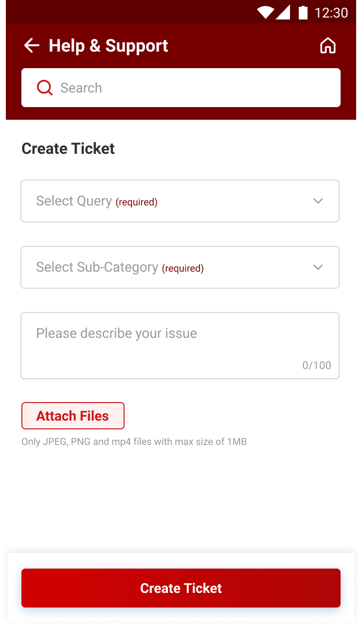 Inner page with chat and like dislike